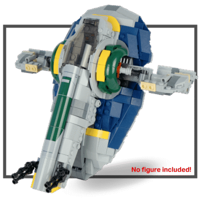 Expansion for dark red Bounty Hunter Starship (75312)