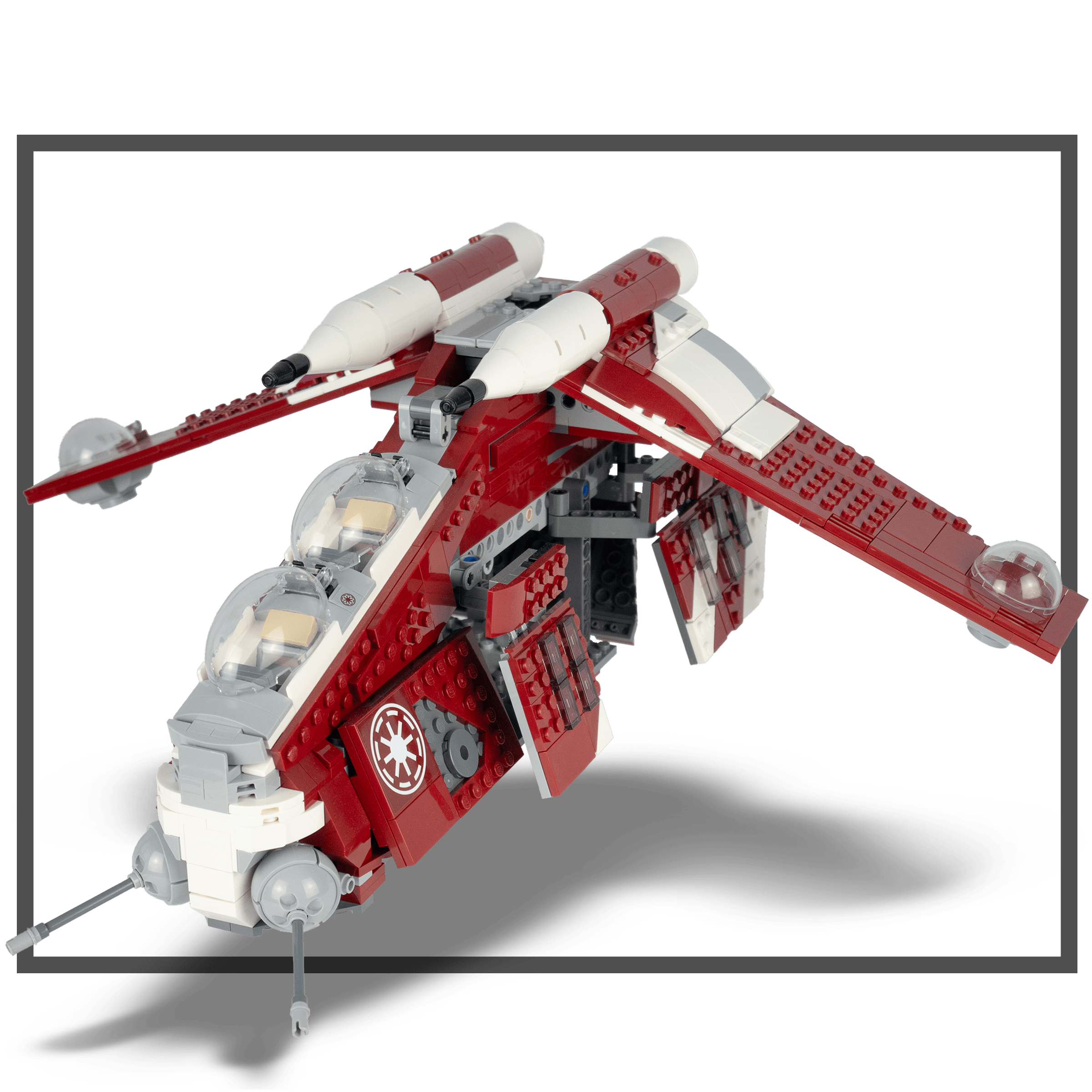 Expansion for dark red gunship (75354)
