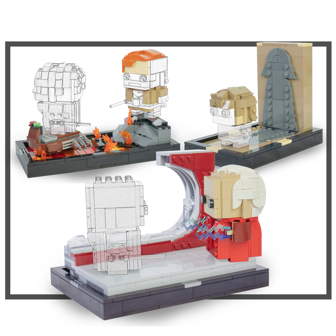 Dioramas for Blocky People from Space