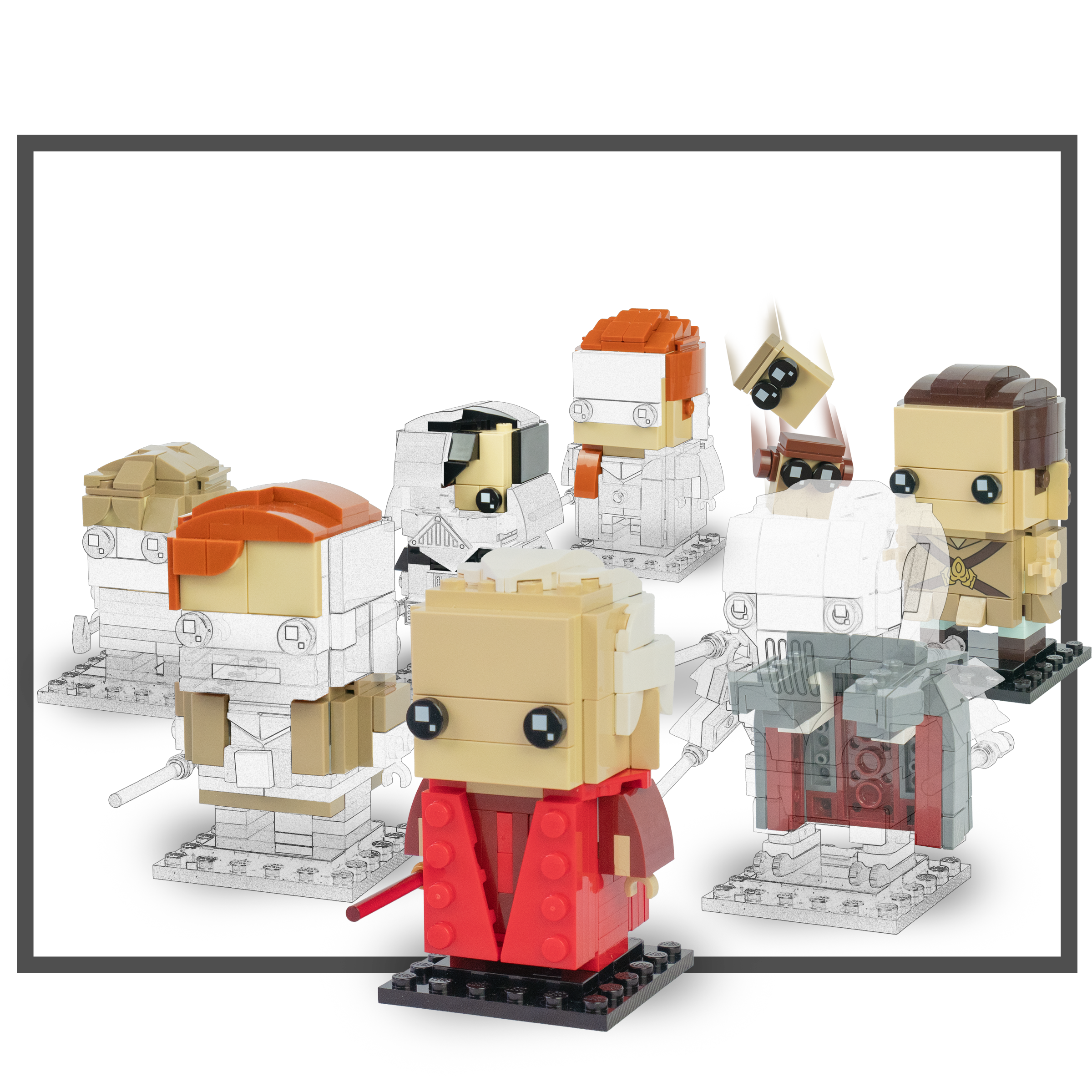 Expansions for Blocky People from Space