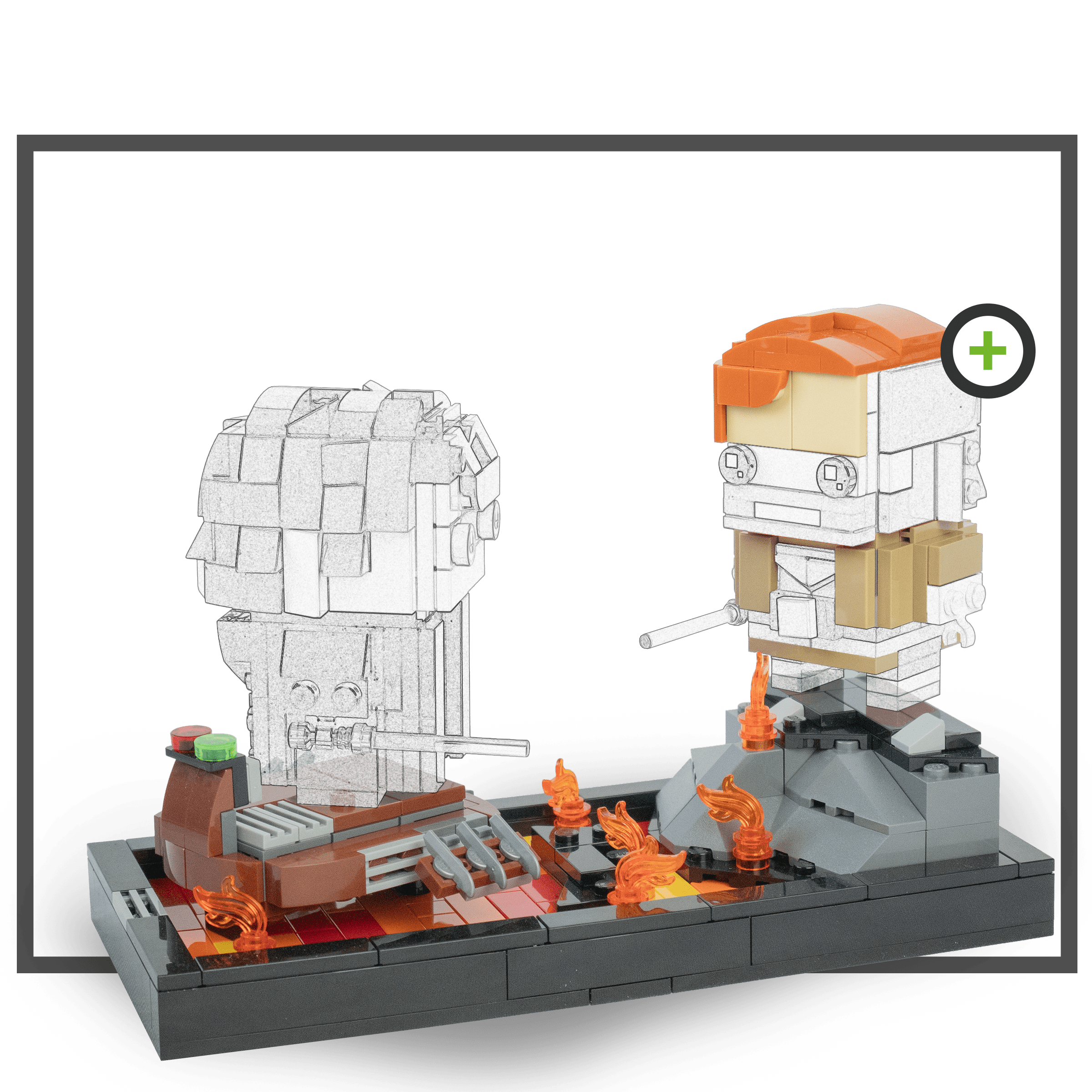 Dioramas for Blocky People from Space – brhs-001-combo – Highground Combo-Pack