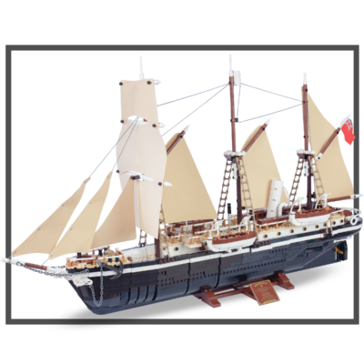Expansion for big sail ship with three masts (10335)