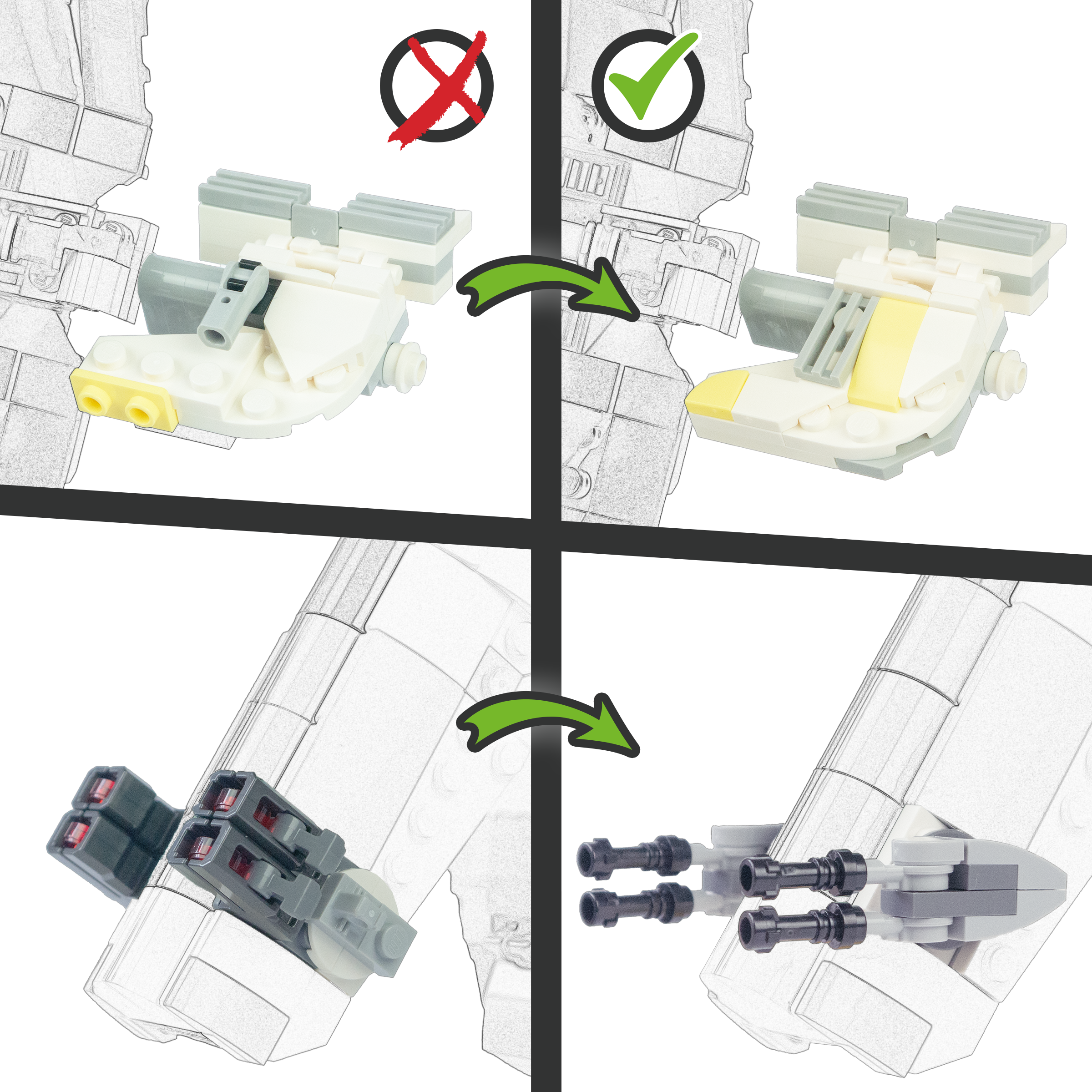 Expansion for blue bounty hunter starship (75433) - Brixpando