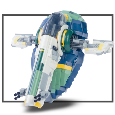 Expansion for blue bounty hunter starship (75433)